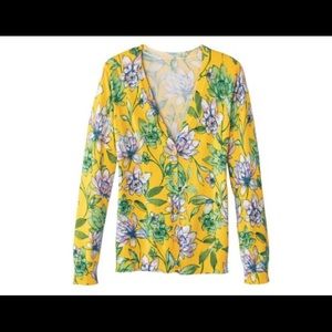 Annabelle Cardigan in Water Lily Print